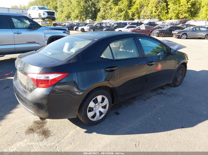 Vin: 2t1burhe5gc661492, lot: 46620191, toyota corolla le 20164