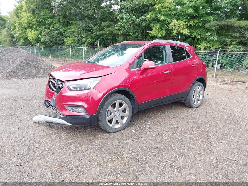Vin: kl4cjgsb7jb590022, lot: 46620221, buick encore essence 20182