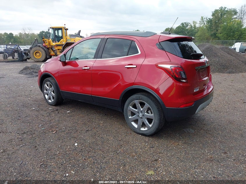 Vin: kl4cjgsb7jb590022, lot: 46620221, buick encore essence 20183