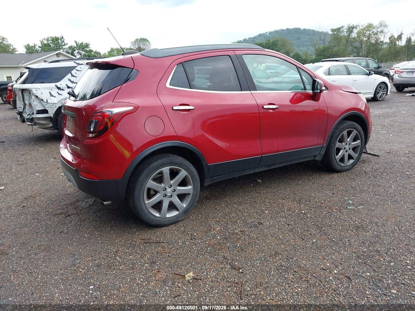 Vin: kl4cjgsb7jb590022, lot: 46620221, buick encore essence 20184