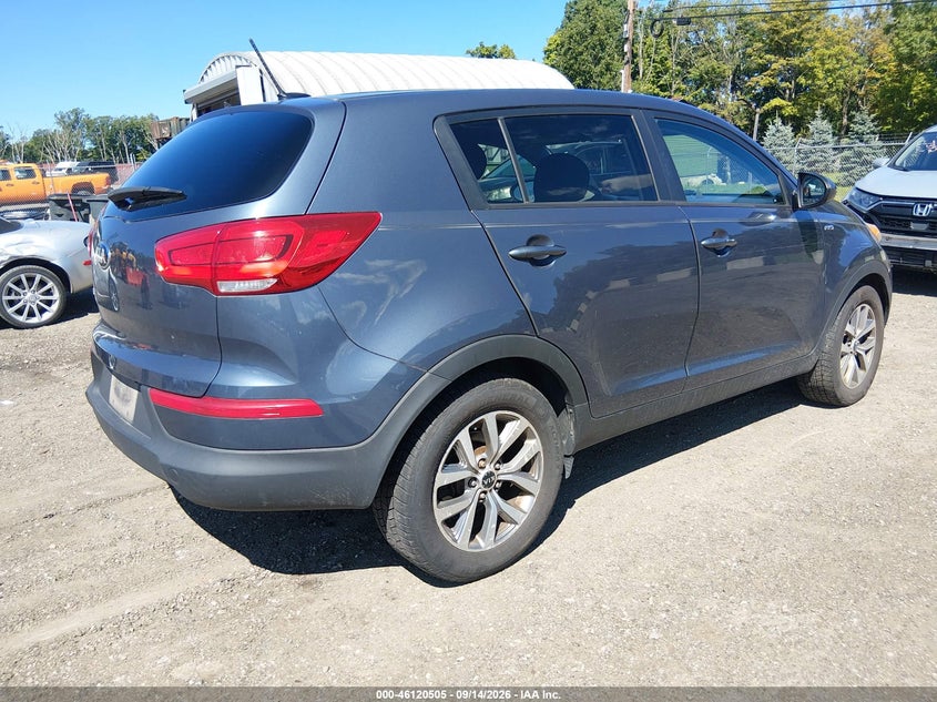 Vin: kndpbcac6g7802511, lot: 46620225, kia sportage lx 20164
