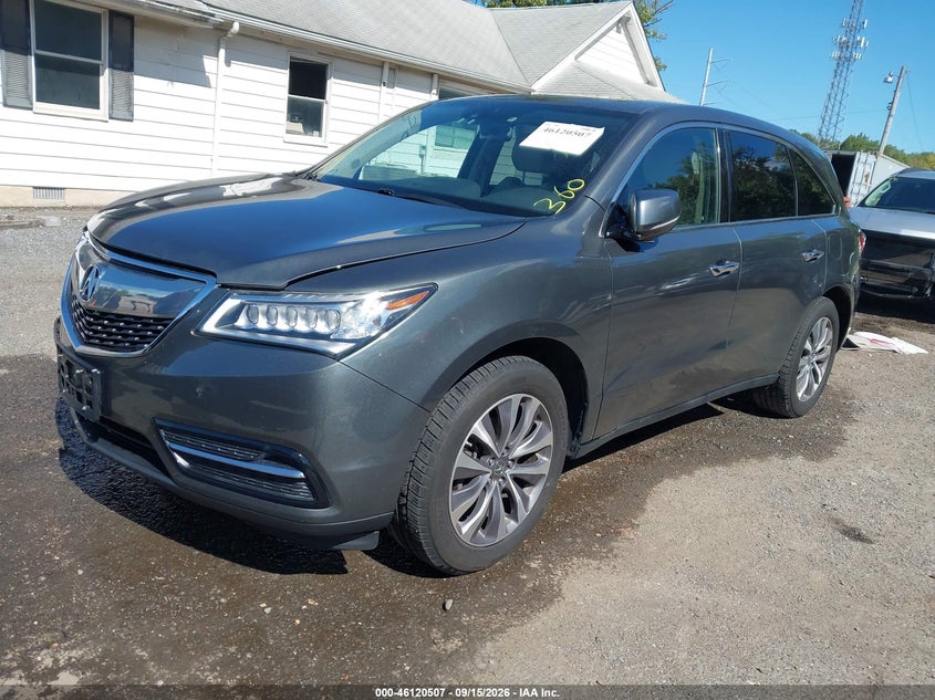 Vin: 5fryd4h45eb022511, lot: 46620227, acura mdx technology package 20142