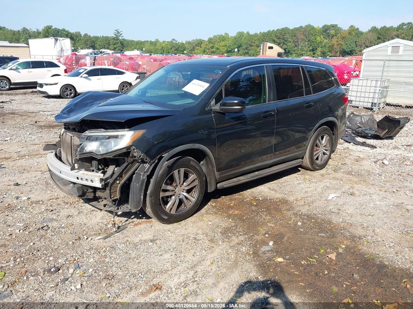 Vin: 5fnyf5h87gb013462, lot: 46620274, honda pilot ex-l 20162