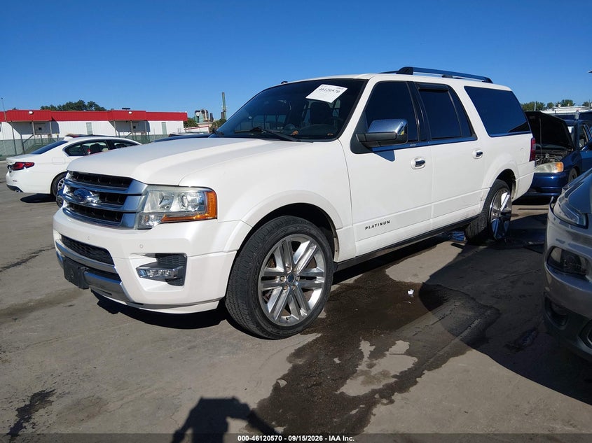 Vin: 1fmjk1ltxfef14147, lot: 46620290, ford expedition el platinum 20152