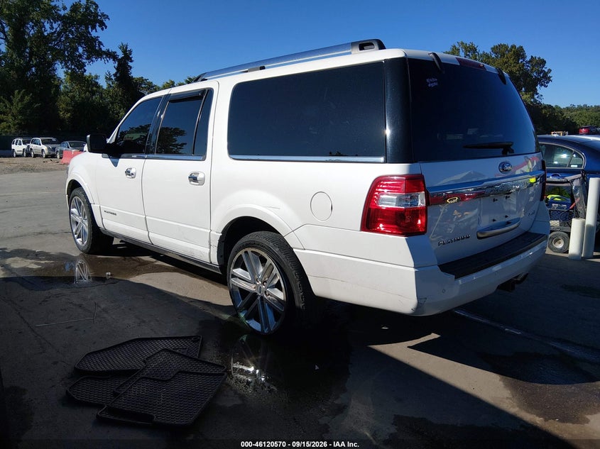 Vin: 1fmjk1ltxfef14147, lot: 46620290, ford expedition el platinum 20153