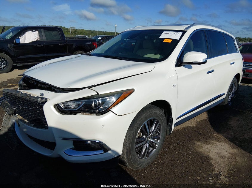 Vin: 5n1dl0mm4kc528868, lot: 46620301, infiniti qx60 luxe 20192