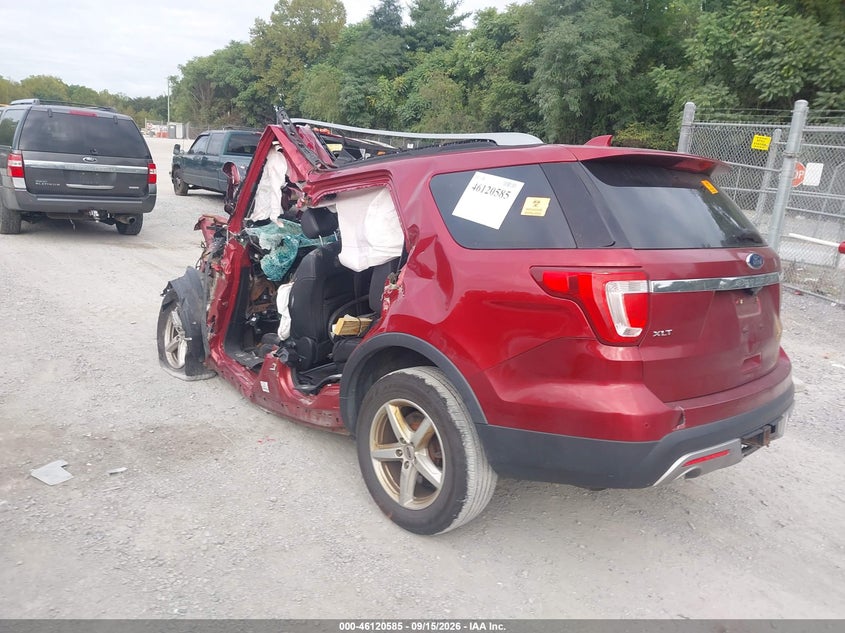 Vin: 1fm5k8d86ggb57348, lot: 46620305, ford explorer xlt 20163