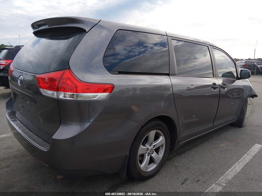Vin: 5tdzk3dc3es434831, lot: 46620322, toyota sienna l v6 7 passenger 20144