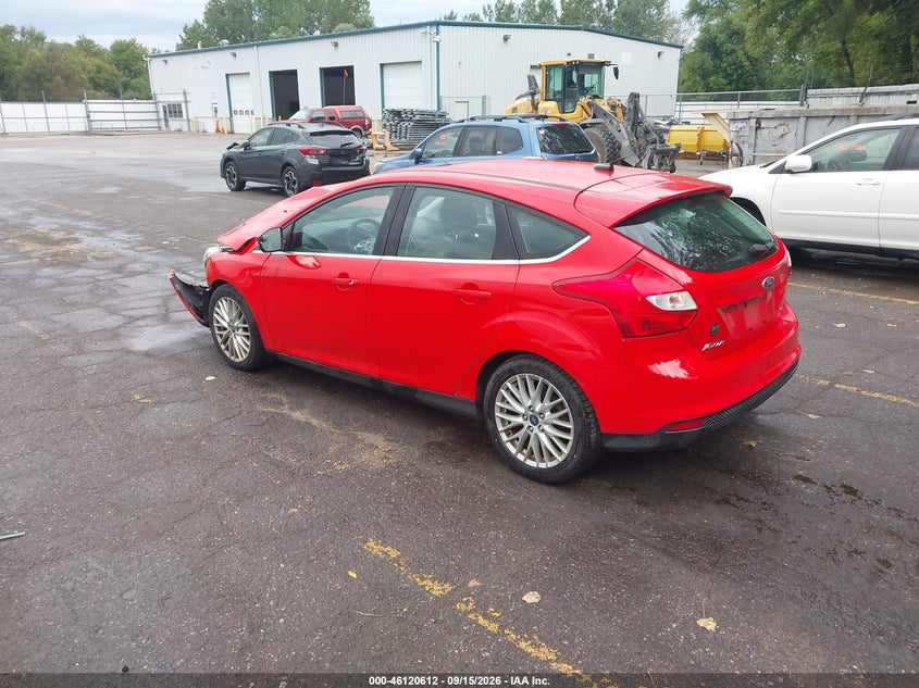 Vin: 1fahp3m2xcl200582, lot: 46620332, ford focus sel 20123