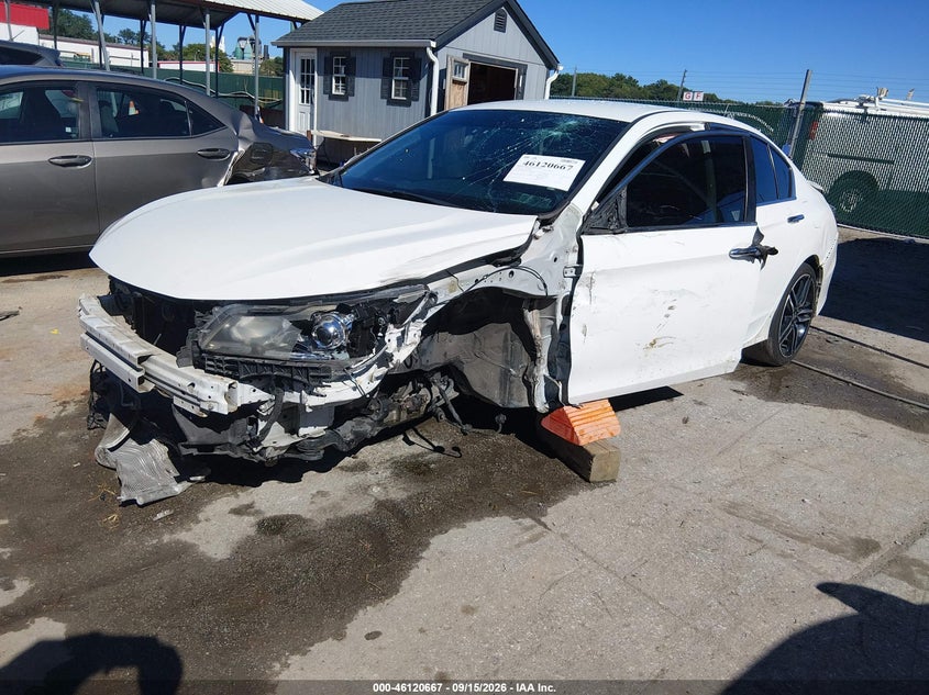 Vin: 1hgcr2f5xga052033, lot: 46620387, honda accord sport 20162
