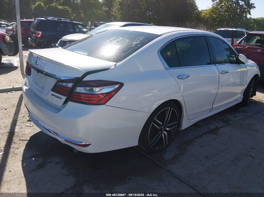 Vin: 1hgcr2f5xga052033, lot: 46620387, honda accord sport 20164
