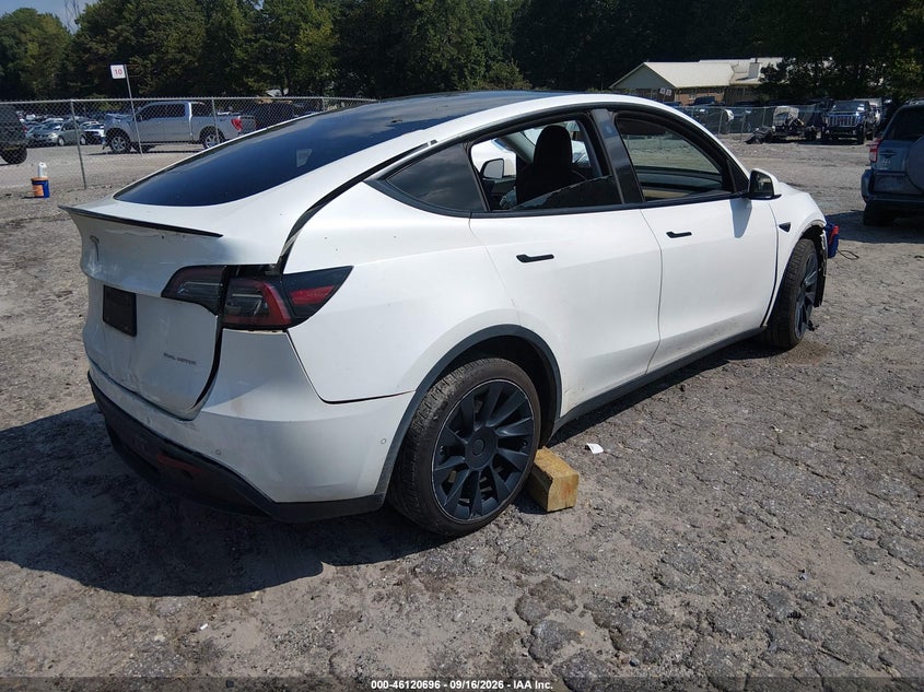 Vin: 7saygdeexnf427014, lot: 46620416, tesla model y long range dual motor all-wheel drive 20224