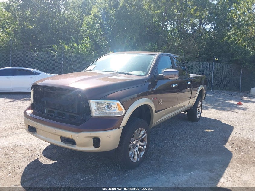 Vin: 1c6rr7wm8fs658217, lot: 46620470, ram 1500 laramie longhorn 20152