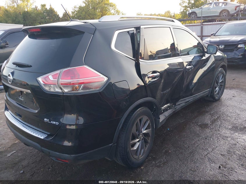 Vin: 5n1at2mv0gc893305, lot: 46620568, nissan rogue sl 20164