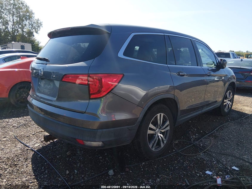 Vin: 5fnyf5h58hb006768, lot: 46620611, honda pilot ex-l 20174