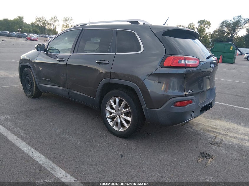 Vin: 1c4pjlds9ew293345, lot: 46620627, jeep cherokee limited 20143
