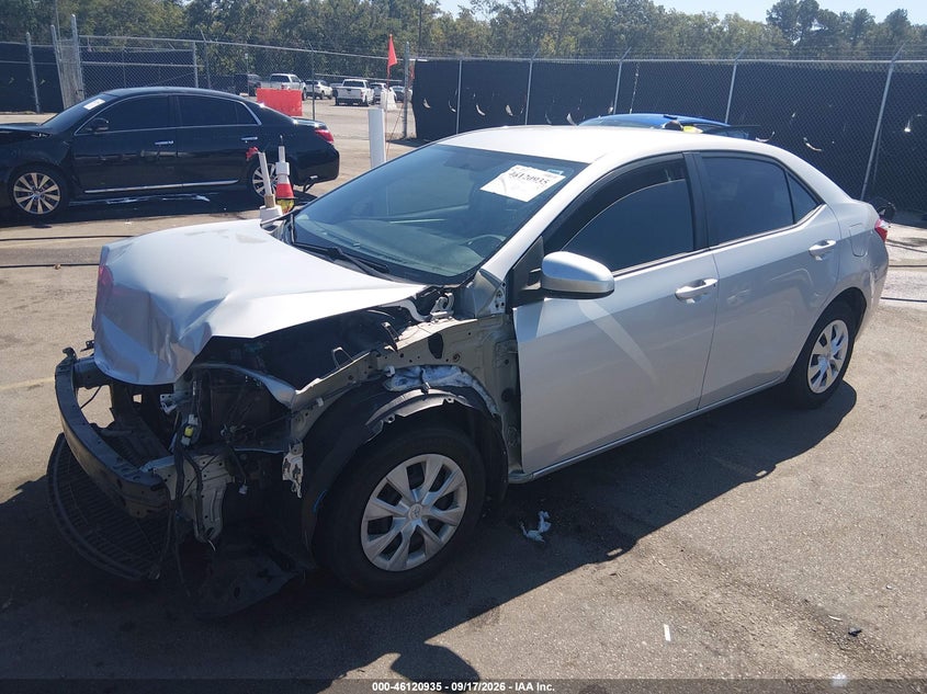 Vin: 2t1burhe7gc494701, lot: 46620655, toyota corolla l 20162