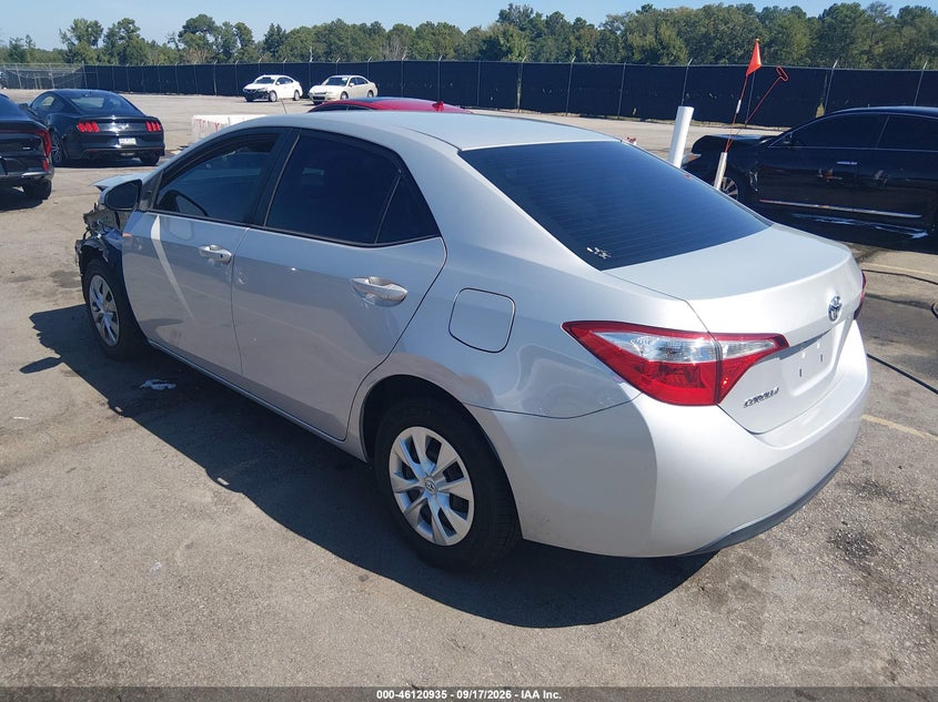 Vin: 2t1burhe7gc494701, lot: 46620655, toyota corolla l 20163