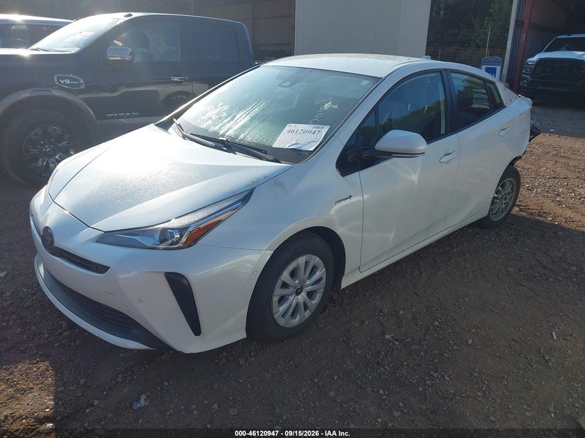 Vin: jtdkarfu9l3105529, lot: 46620667, toyota prius le 20202