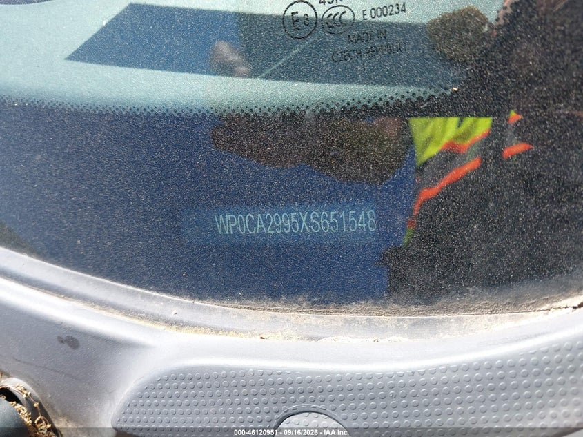 PORSCHE 911 1999 VIN WP0CA2995XS651548