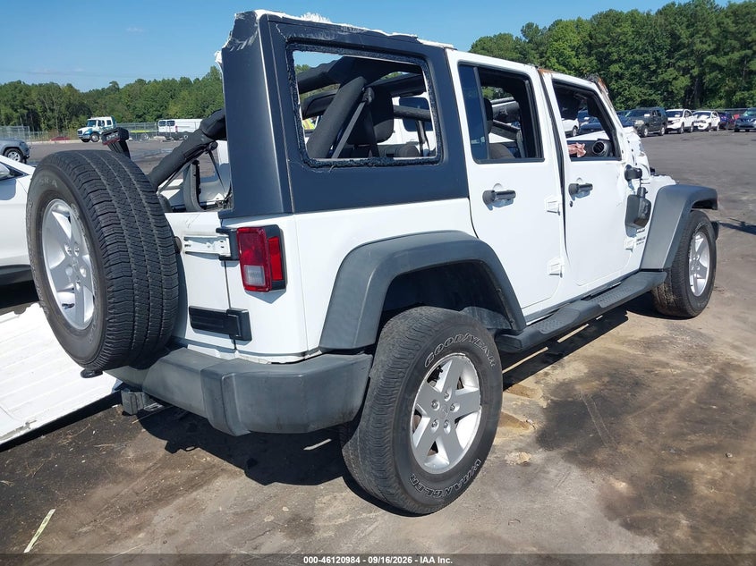 Vin: 1c4bjwdg9hl683181, lot: 46620704, jeep wrangler unlimited sport 4x4 20174