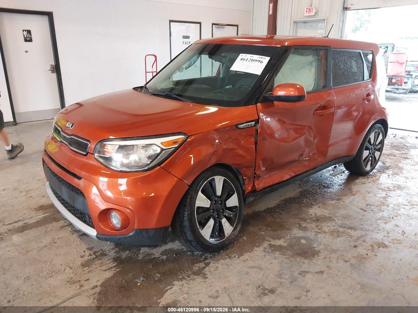 Vin: kndjp3a51j7567354, lot: 46620716, kia soul + 20182