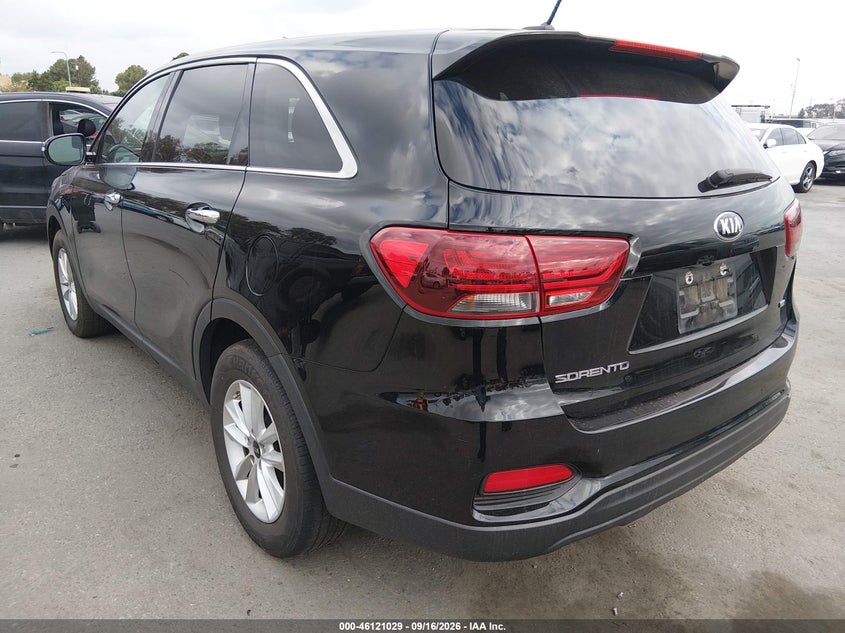 Vin: 5xypg4a3xkg554976, lot: 46620749, kia sorento 2.4l lx 20193