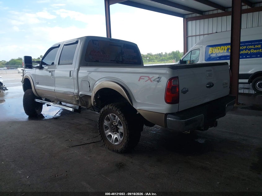 Vin: 1ft7w2bt3dea90737, lot: 46620774, ford f-250 lariat 20133