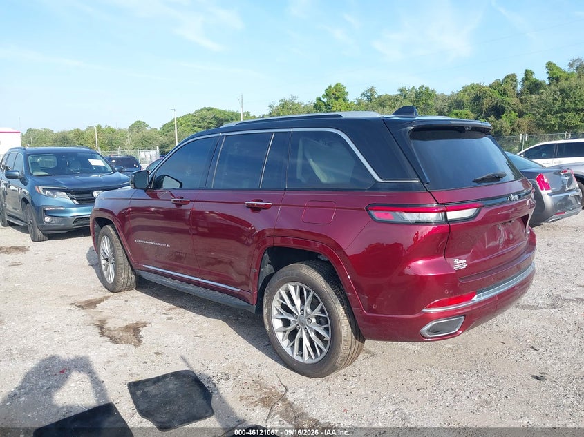 Vin: 1c4rjgeg1p8737089, lot: 46620787, jeep grand cherokee summit 4x2 20233