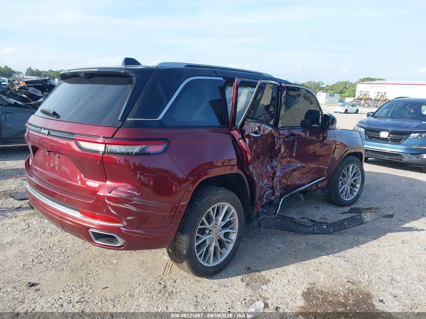 Vin: 1c4rjgeg1p8737089, lot: 46620787, jeep grand cherokee summit 4x2 20234