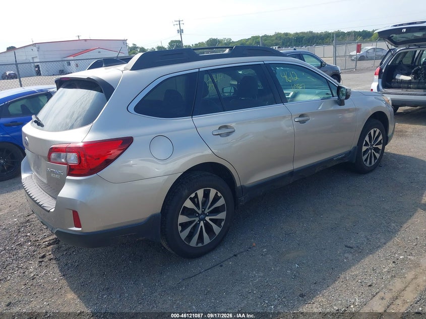 Vin: 4s4bsakc1h3246271, lot: 46620807, subaru outback 2.5i limited 20174