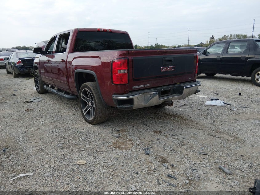 Vin: 3gtu2uec5fg206165, lot: 46620813, gmc sierra 1500 sle 20153