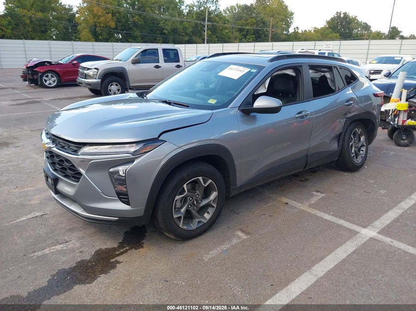 Vin: kl77lhe23rc241638, lot: 46620822, chevrolet trax fwd lt 20242