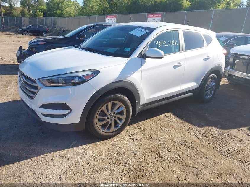 Vin: km8j2ca46ju702413, lot: 46620826, hyundai tucson se 20182