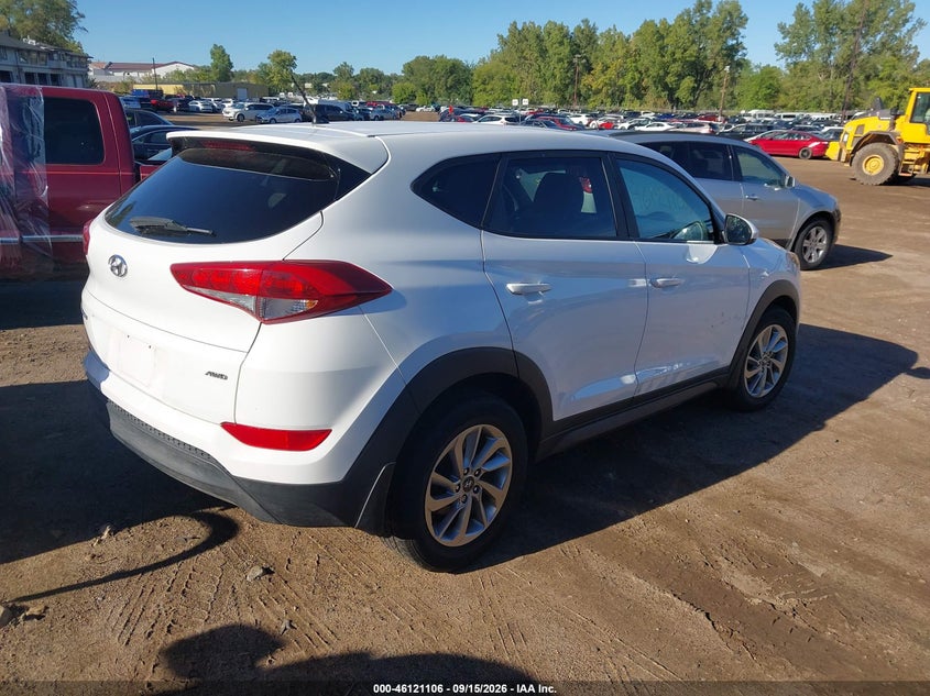 Vin: km8j2ca46ju702413, lot: 46620826, hyundai tucson se 20184