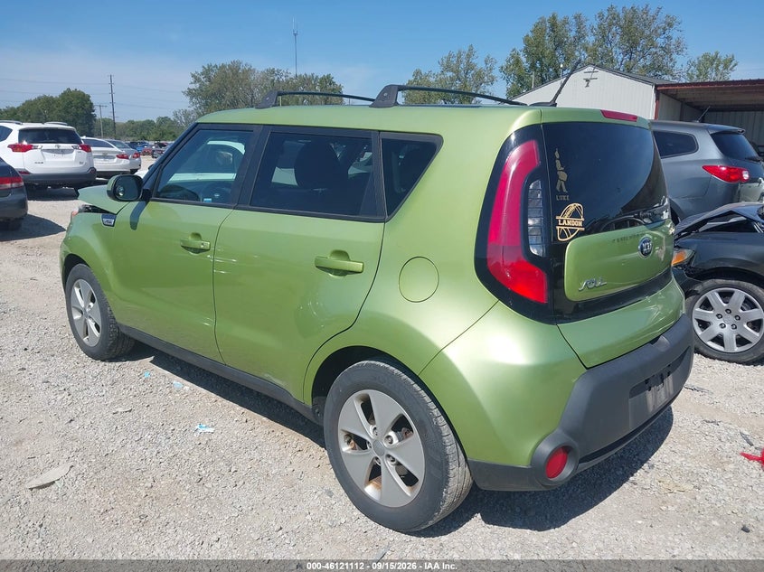 Vin: kndjn2a2xg7874052, lot: 46620831, kia soul 20163