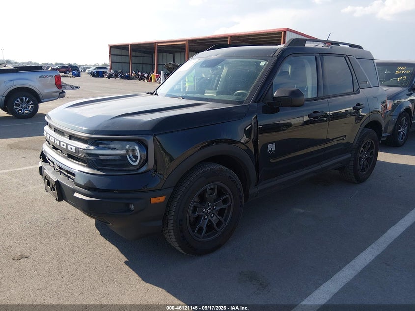 Vin: 3fmcr9b65nrd33905, lot: 46620865, ford bronco sport big bend 20222