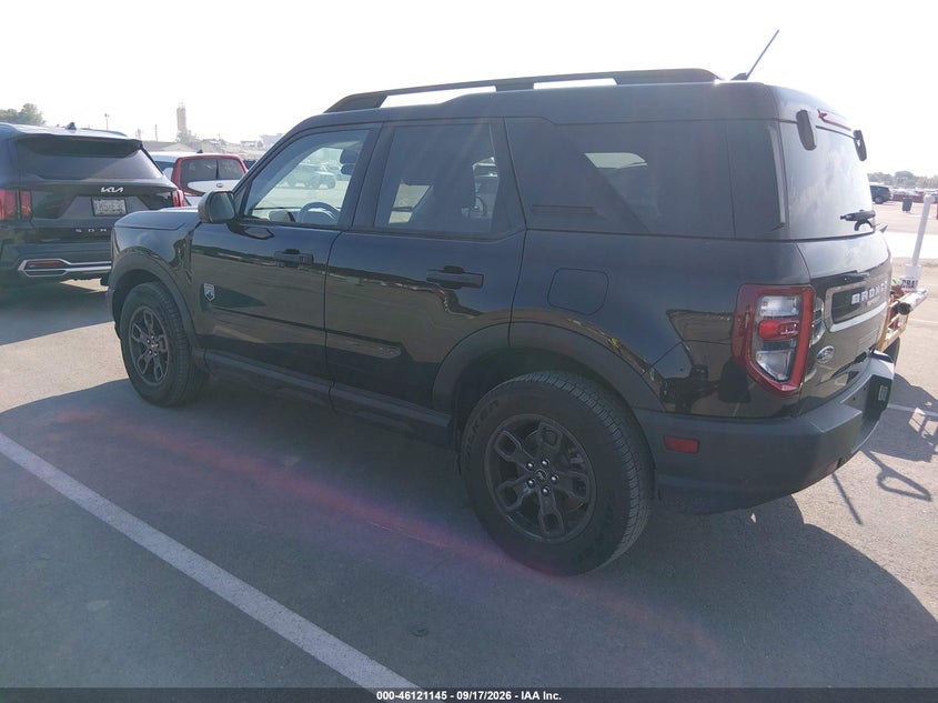 Vin: 3fmcr9b65nrd33905, lot: 46620865, ford bronco sport big bend 20223