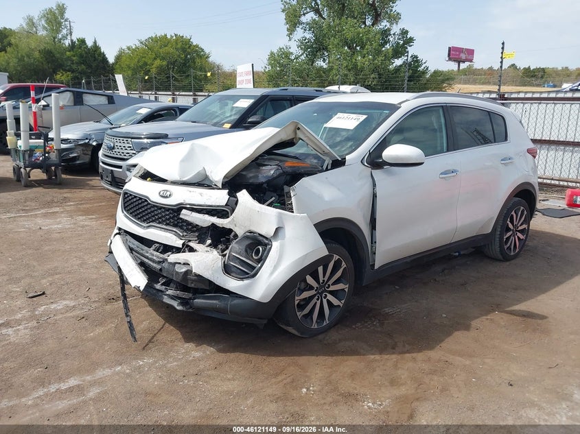 2017 Kia Sportage Ex, Front End, IAAI, VIN KNDPN3AC4H7156698 — photo 2