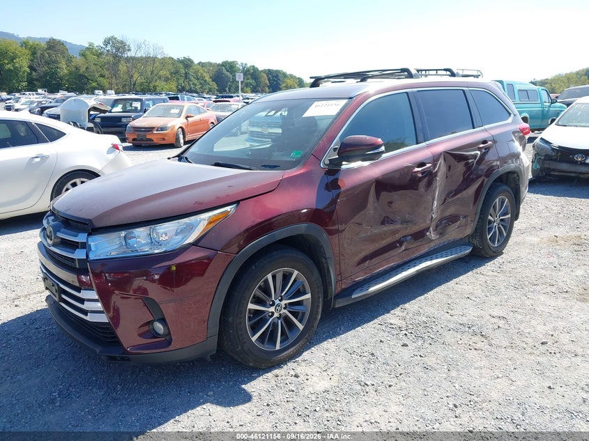 Vin: 5tdkzrfh1js264892, lot: 46620876, toyota highlander xle 20182