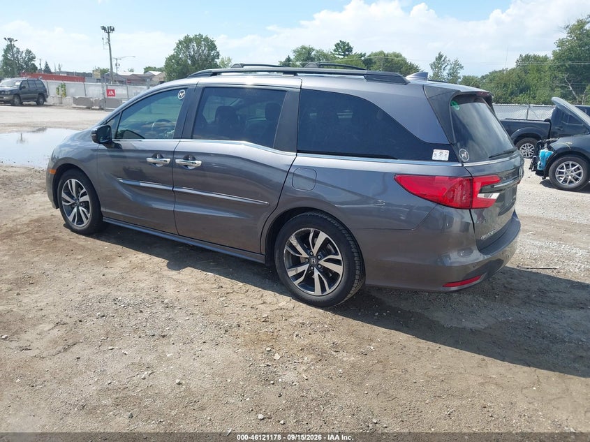 Vin: 5fnrl6h84nb010079, lot: 46620898, honda odyssey touring 20223