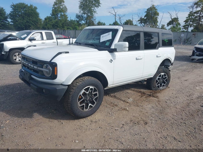Vin: 1fmde8bh0rla72442, lot: 46620903, ford bronco outer banks 20242