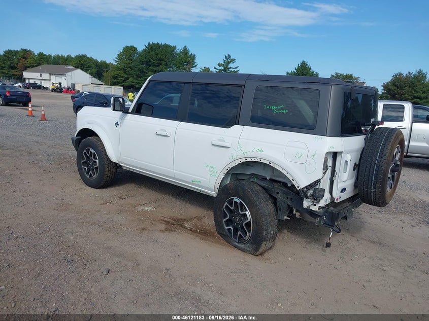 Vin: 1fmde8bh0rla72442, lot: 46620903, ford bronco outer banks 20243