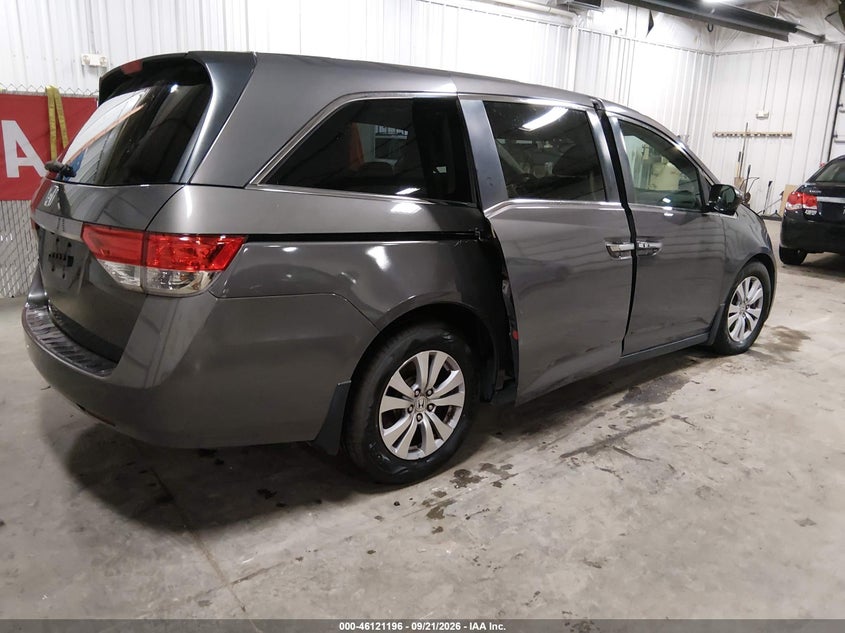 Vin: 5fnrl5h68gb024384, lot: 46620916, honda odyssey exl 20164