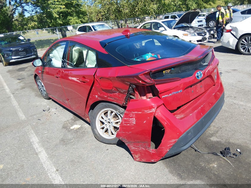 Vin: jtdkarfp7l3143206, lot: 46620937, toyota prius prime le/xle/limited 20203