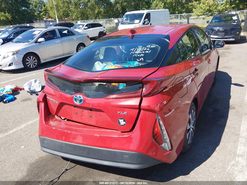 Vin: jtdkarfp7l3143206, lot: 46620937, toyota prius prime le/xle/limited 20204