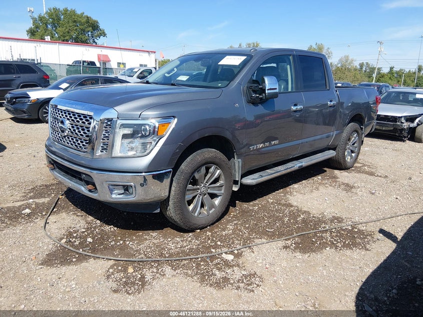 Vin: 1n6aa1e55jn513418, lot: 46621008, nissan titan sl 20182