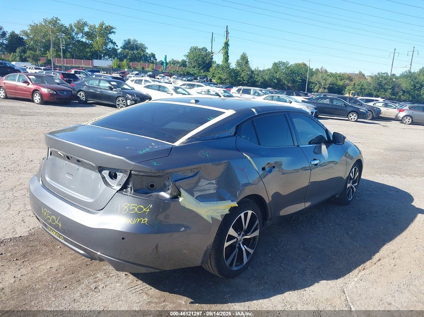 Vin: 1n4aa6ap3jc402455, lot: 46621017, nissan maxima 3.5 sv 20184