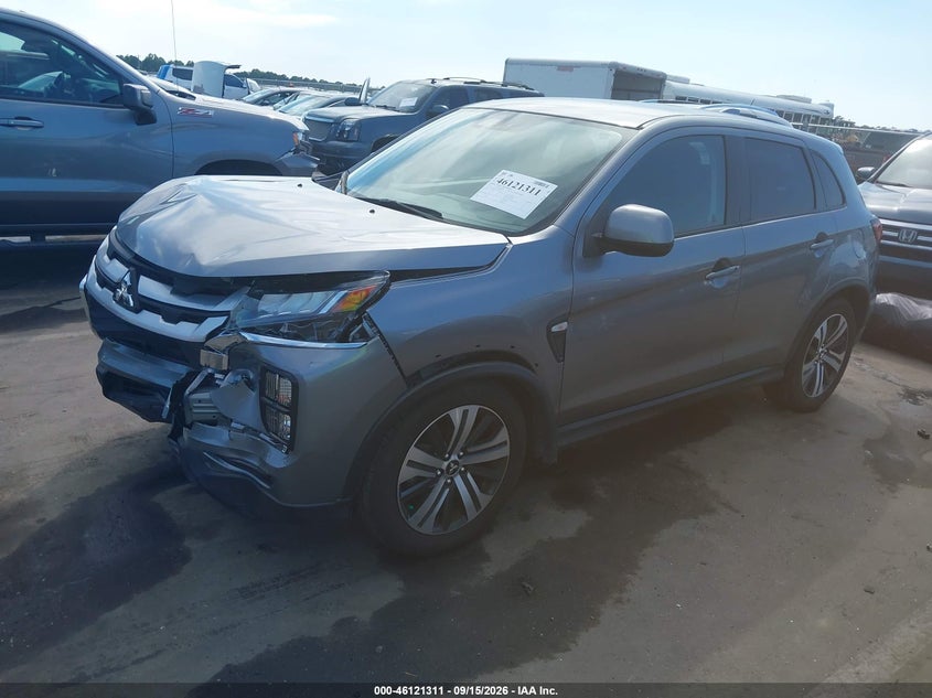 Vin: ja4aruauxpu004119, lot: 46621032, mitsubishi outlander sport s/se/es/le/ralliart/rugged 20232