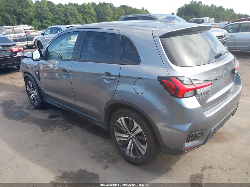 Vin: ja4aruauxpu004119, lot: 46621032, mitsubishi outlander sport s/se/es/le/ralliart/rugged 20233